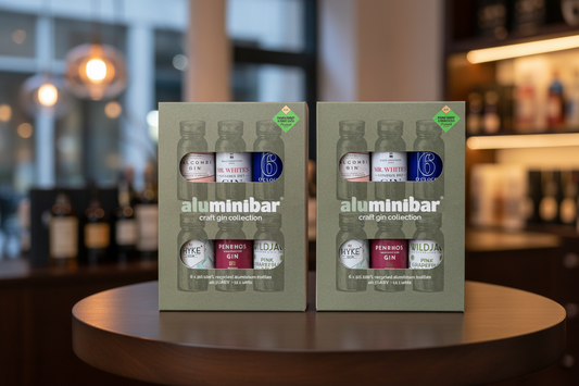 Christmas gift with collection of sustainable British Craft Gins