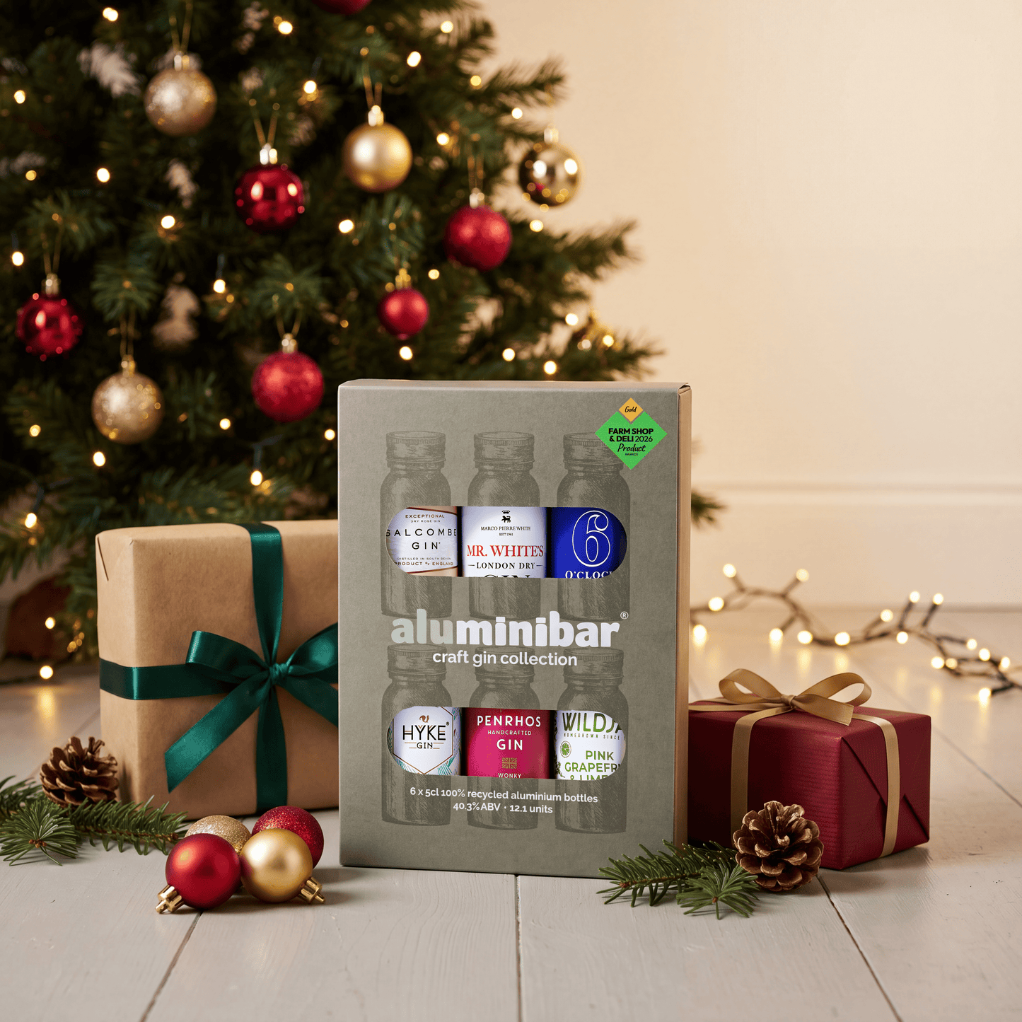 An ultra-premium luxury Christmas gin gift