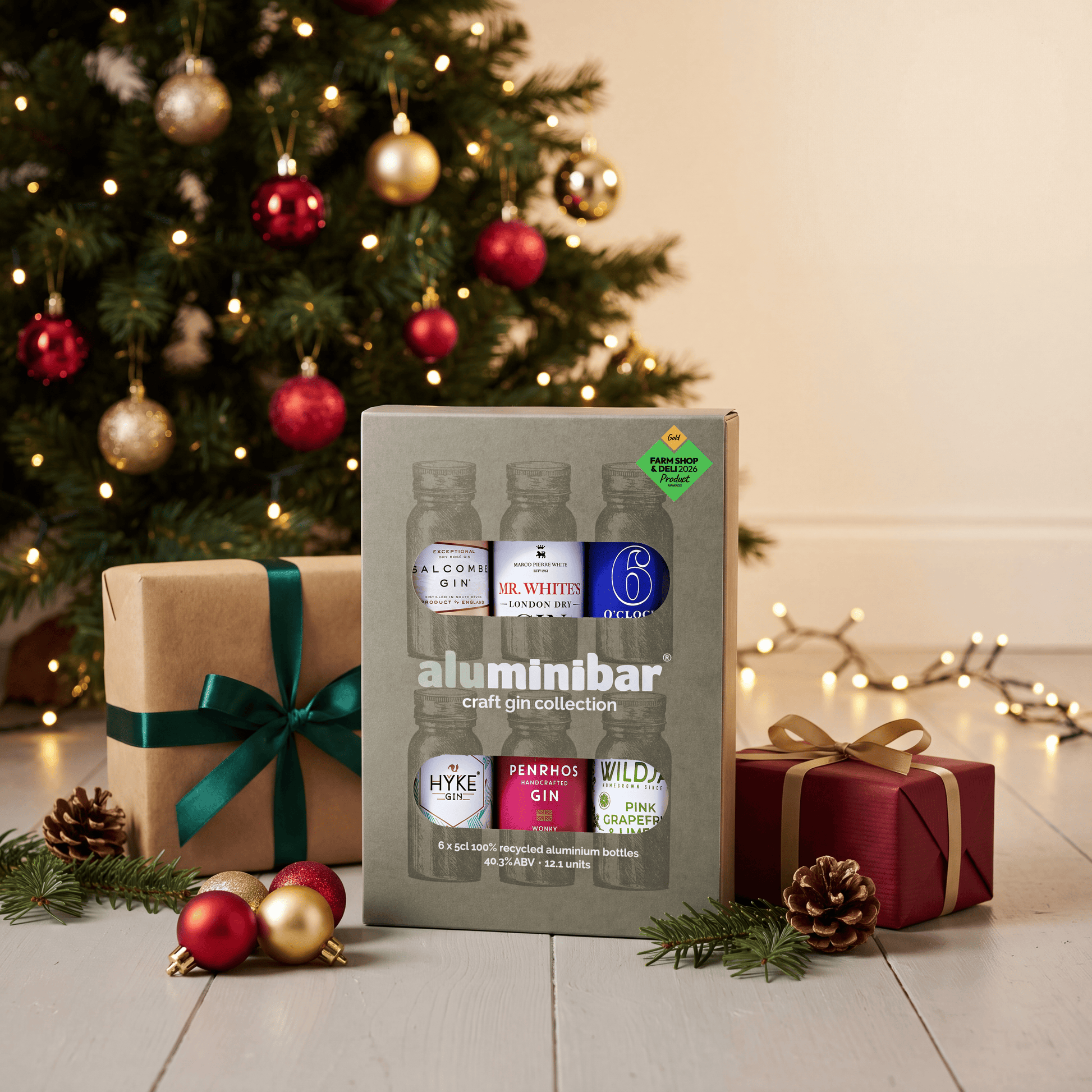 An ultra-premium luxury Christmas gin gift