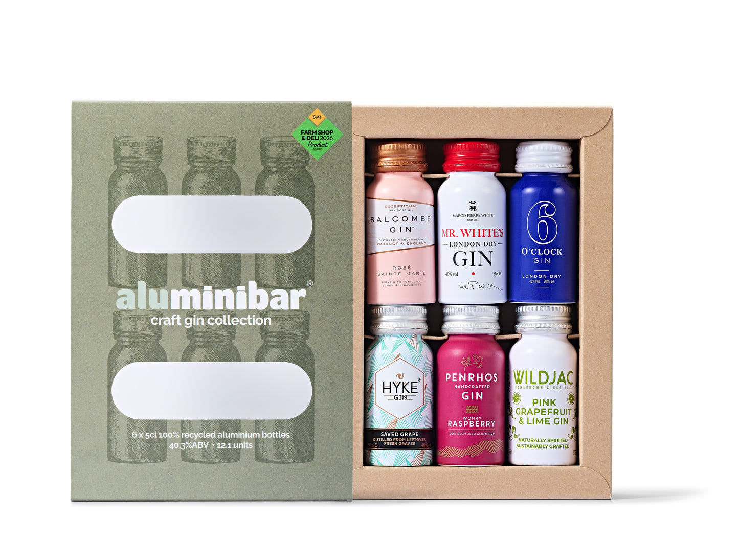 Unique sustainably packaged luxurious gin gift for Father's Day